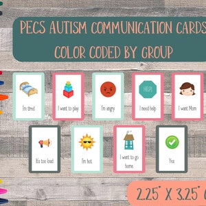 Autism Communication cards, therapy cards, Girls Autism toys and language learning cards