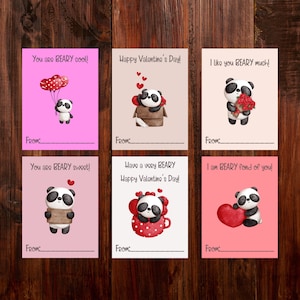 Cartões de dia dos namorados para sala de aula infantil, clique aqui para receber seus cartões de dia dos namorados da turma do panda hoje!
