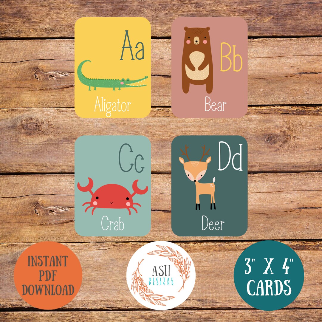 Printable ABC Flashcards, Preschool Curriculum, Homeschool Classroom ...