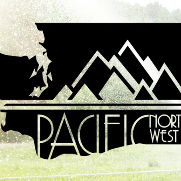 Pacific Northwest Washington Vinyl Sticker