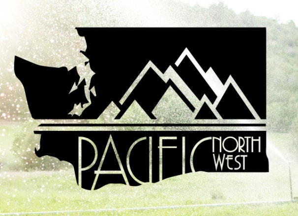 Pacific Northwest Washington Vinyl Sticker