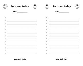 Smiley Face Printable To-do List Printable To-do List To-do - Etsy