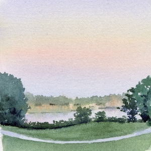 5x7&quot; - Smithfield VA - Original Watercolor Painting