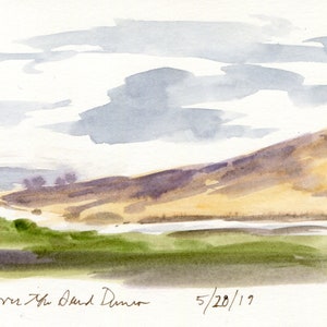 4x6&quot; - Great Sand Dunes  - Original Watercolor Painting
