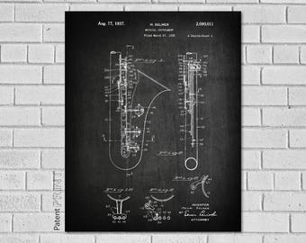 Saxophone Gift, Saxophone Art, Saxophone Player Gift, Saxophone Print, Saxophone Poster, Saxophone Wall Art, Musician Gifts,Saxophone,MS011a