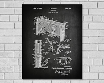 Hockey Decor - Hockey Goalie Art - Hockey Goal Patent Print - Lindsay Hockey Goal Patent - Hockey Patent -Hockey Goal Wall Art-Hockey SH708