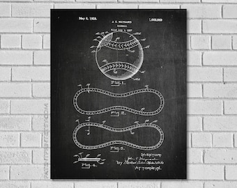 Baseball Patent Print - Baseball Decor - Baseball Wall Art - Baseball Poster - Baseball Decor - Historic Baseball picture - Baseball SB969