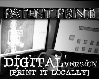 Digital Print - Digital Patent Print Design - Print from Home - Print Locally - Digital Design - Printable Art