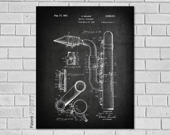 Saxophone Print, Saxophone Poster, Saxophone Wall Art, Saxophone Gift, Saxophone Art, Saxophone Player Gift, Musician Gifts,Saxophone,MS011b