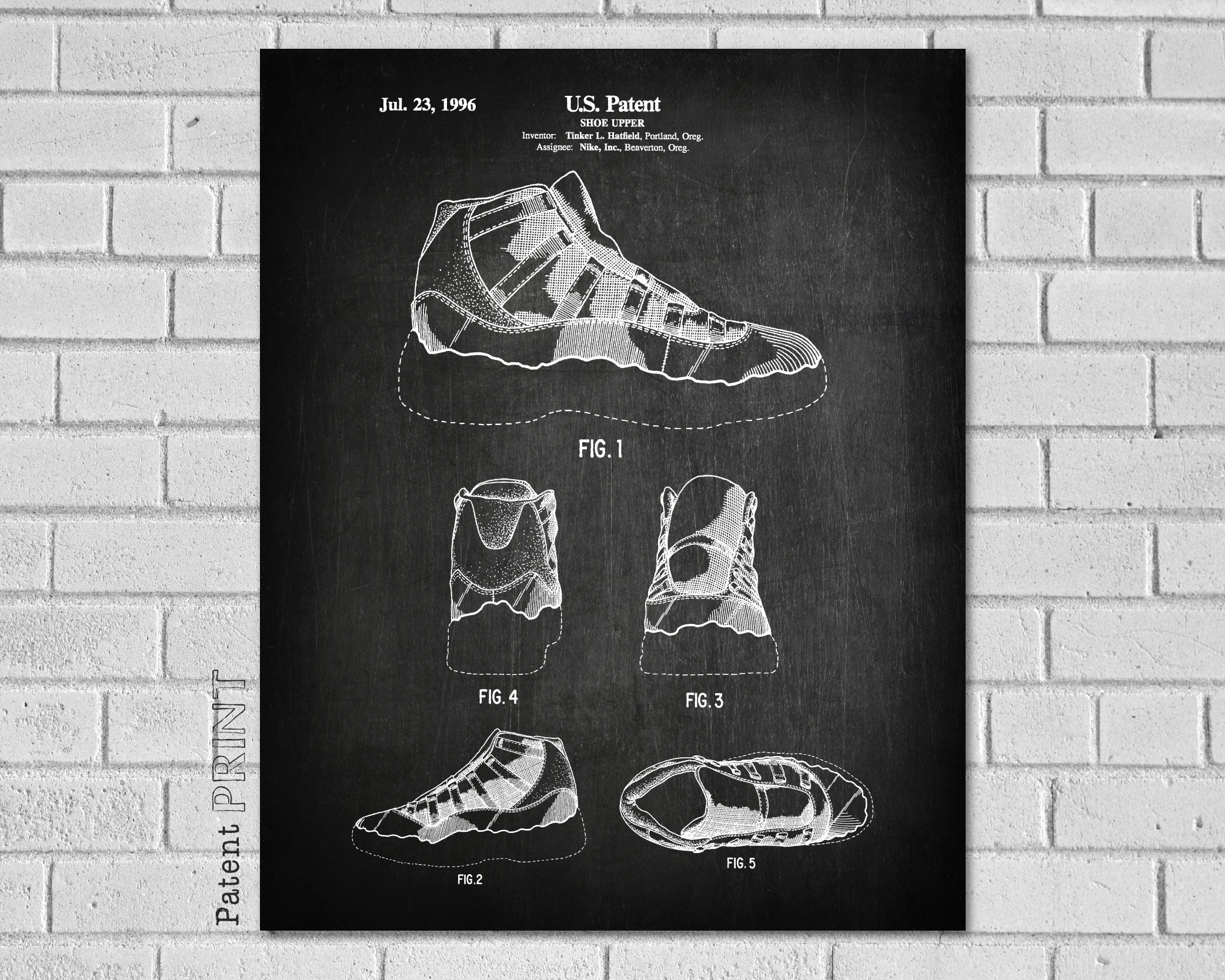 Nike Air Jordan 11 Shoe Art Nike Shoes Jordan Basketball | Etsy