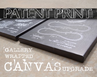 Patent Print Canvas Sign - Canvas Sign Patent Decor - Patent Wall Art - Historic picture - Patent - Patents - Custom Patent - patentprint