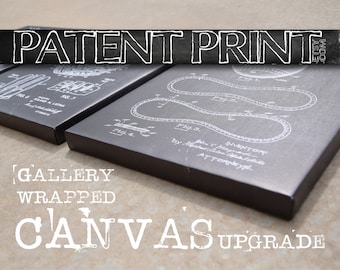 Patent Print Canvas Sign - Canvas Sign Patent Decor - Patent Wall Art - Historic picture - Patent - Patents - Custom Patent - patentprint