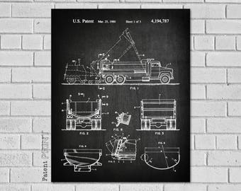 Construction Print - Construction Nursery - Construction Art - Construction Poster - Dump Truck Wall Art - Construction Truck Decor - CC787