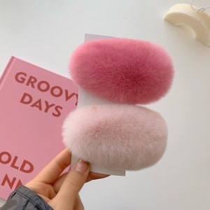 Girls Hair Clips for Autumn/Winter, Warm Soft Hair Clip Cute Hair Accessories