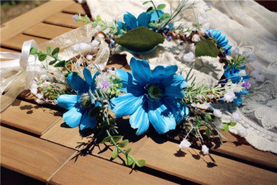 blue flower halo