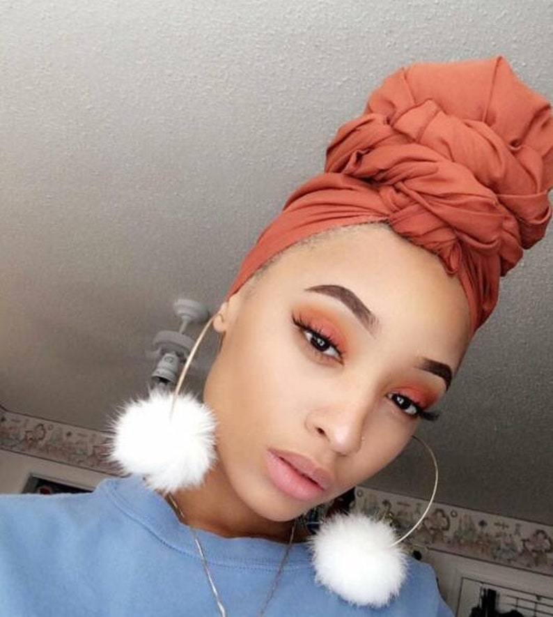 White Puff Balls Earrings Pom Poms real mink fur Women Etsy