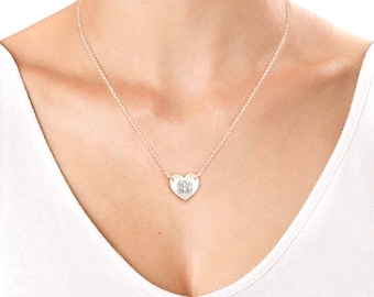 Custom monogram Necklace, personalized necklace, initial necklace, monogram necklace gold, monogram necklace silver, custom name necklace