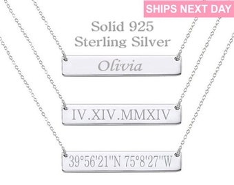 Inspirational Custom Coordinates Necklace Coordinate Necklace Latitude Longitude gps Coordinate Jewelry Personalized Bridesmaid Gift