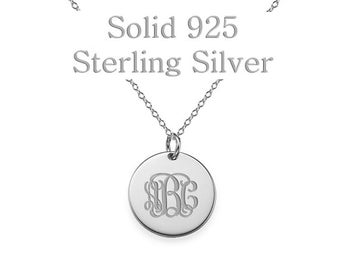 Custom monogram Necklace, personalized necklace, initial necklace, monogram necklace Gold, monogram necklace silver, custom name necklace