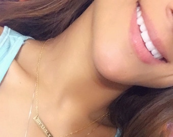 Roman Numeral Necklace,  Date Necklace, Wedding Date Necklace, Custom Date Necklace, Bar Necklace, Monogram, bridesmaid gift, Wedding