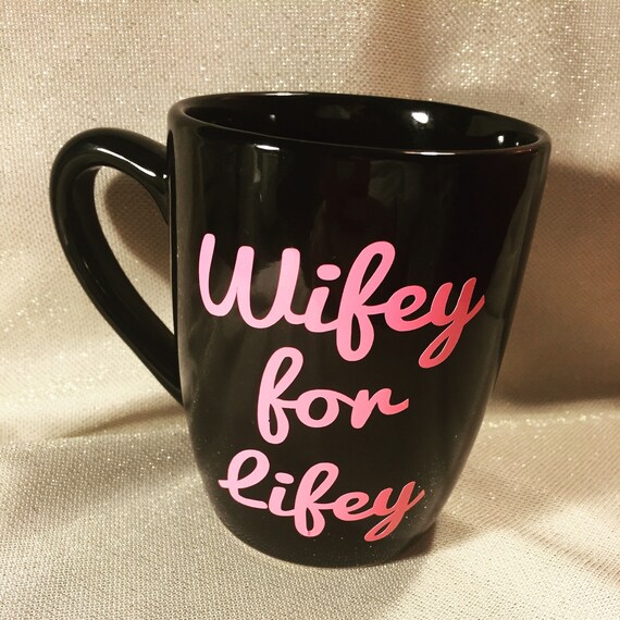 LookHUMAN "Wifey For Lifey" 15 Oz Ceramic Coffee Mug | Fun Bridal Gift Mug Dishwasher & Microwave Safe - View #9