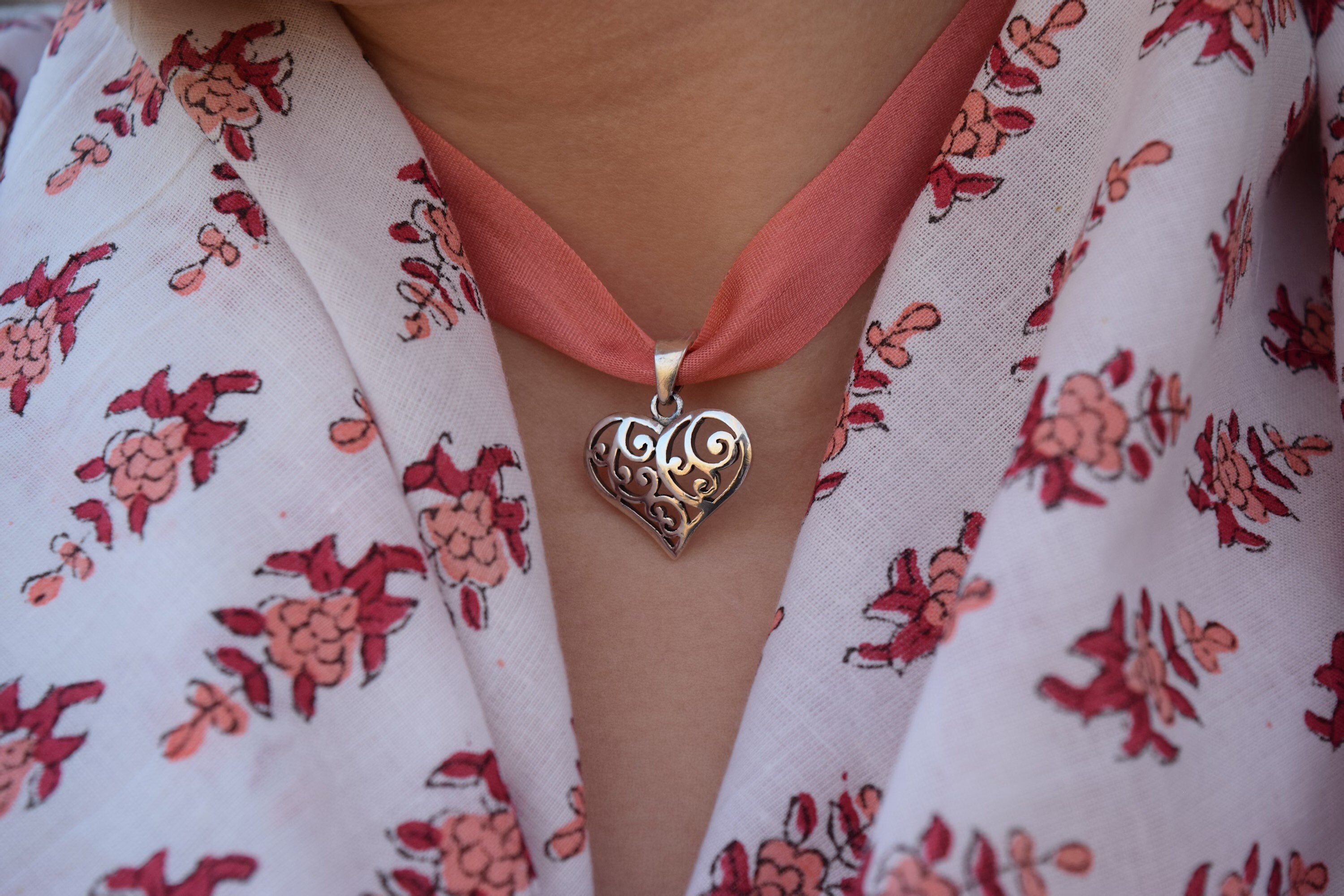 スピード対応 全国送料無料 ヴィンテージネックレス 水牛 絵付け