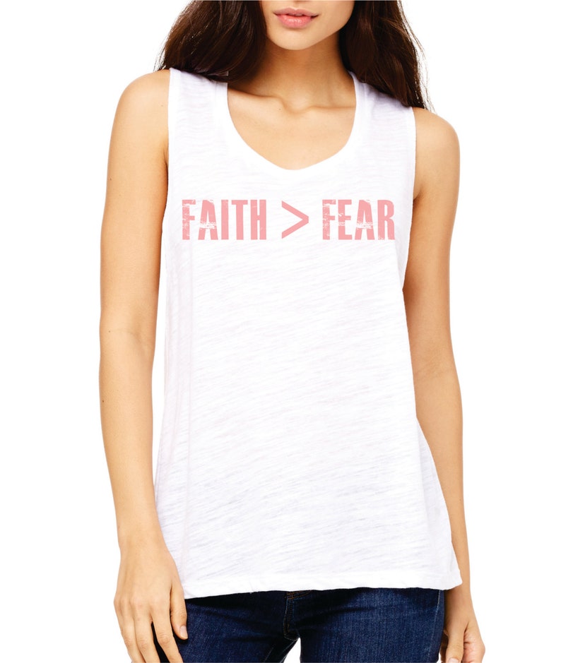 Faith Fear inspiration in a muscle tee : image 2