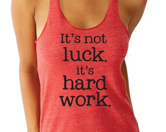 It's not luck  Alternative eco heather tank