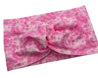 Pink Tie Dye Headband