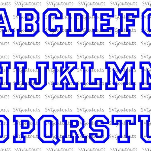 Aardvark Block Font Monogram Alphabet Design Svg Eps Dxf Etsy