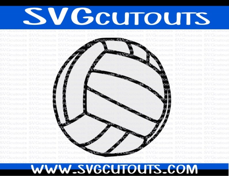Download Volleyball Design SVG DXF EPS Formats Files for Cutting | Etsy
