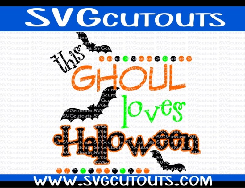 Download This Ghoul Loves Halloween Design SVG DXF EPS Format Files ...