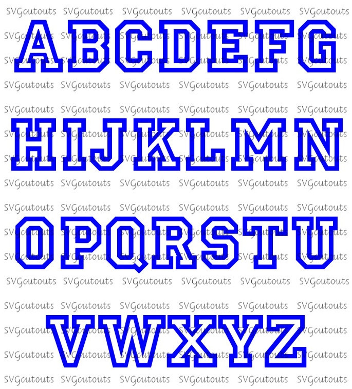 Sports Allstar Monogram Alphabet Font Design SVG Eps Dxf | Etsy