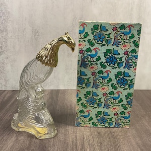 Vintage Avon Bird of Paradise in Original Box, Vintage Avon Original Box, Avon Bottle, Bird of Paradise Decanter, Peacock Bottle