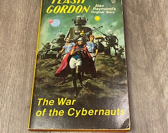 Flash Gordon #6 Der Krieg der Cybernauts von Alex Raymond 1975, Avon Books, Vintage Buch, Antikes Buch, Flash Gorden Adventures
