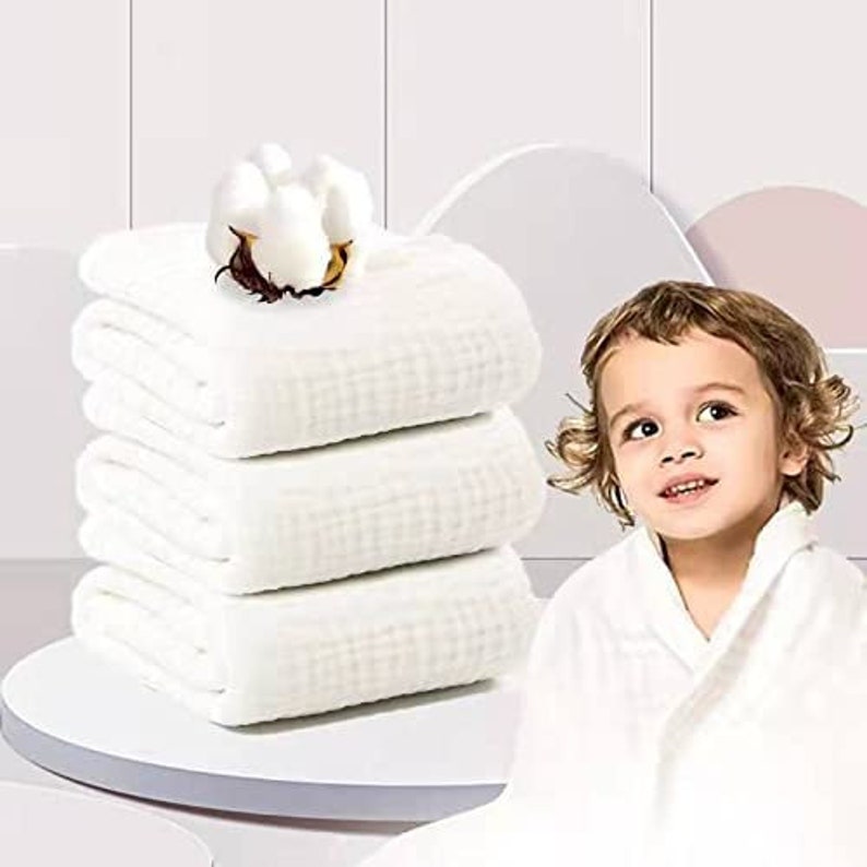 Baby Muslin Bath Towels 3 Pieces Muslin Baby Towel Super Soft Etsy