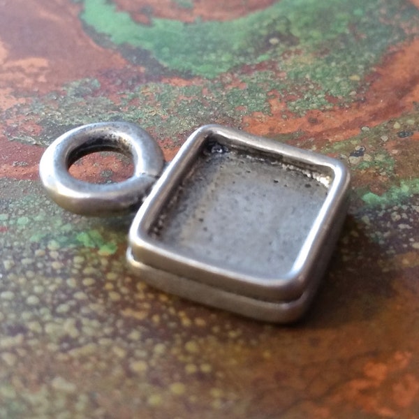 3 SQUARE ViNTAGE TYPEWRiTER Keys | pewter stamping blanks | custom cast | IT-01