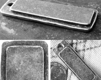 3 SQuaReS SaMPleR PaCK: (1) rectangular pendant blank (1) large square blank (1) rectangular cuff blank