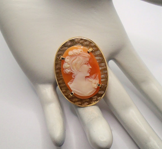Krementz cameo brooch sale