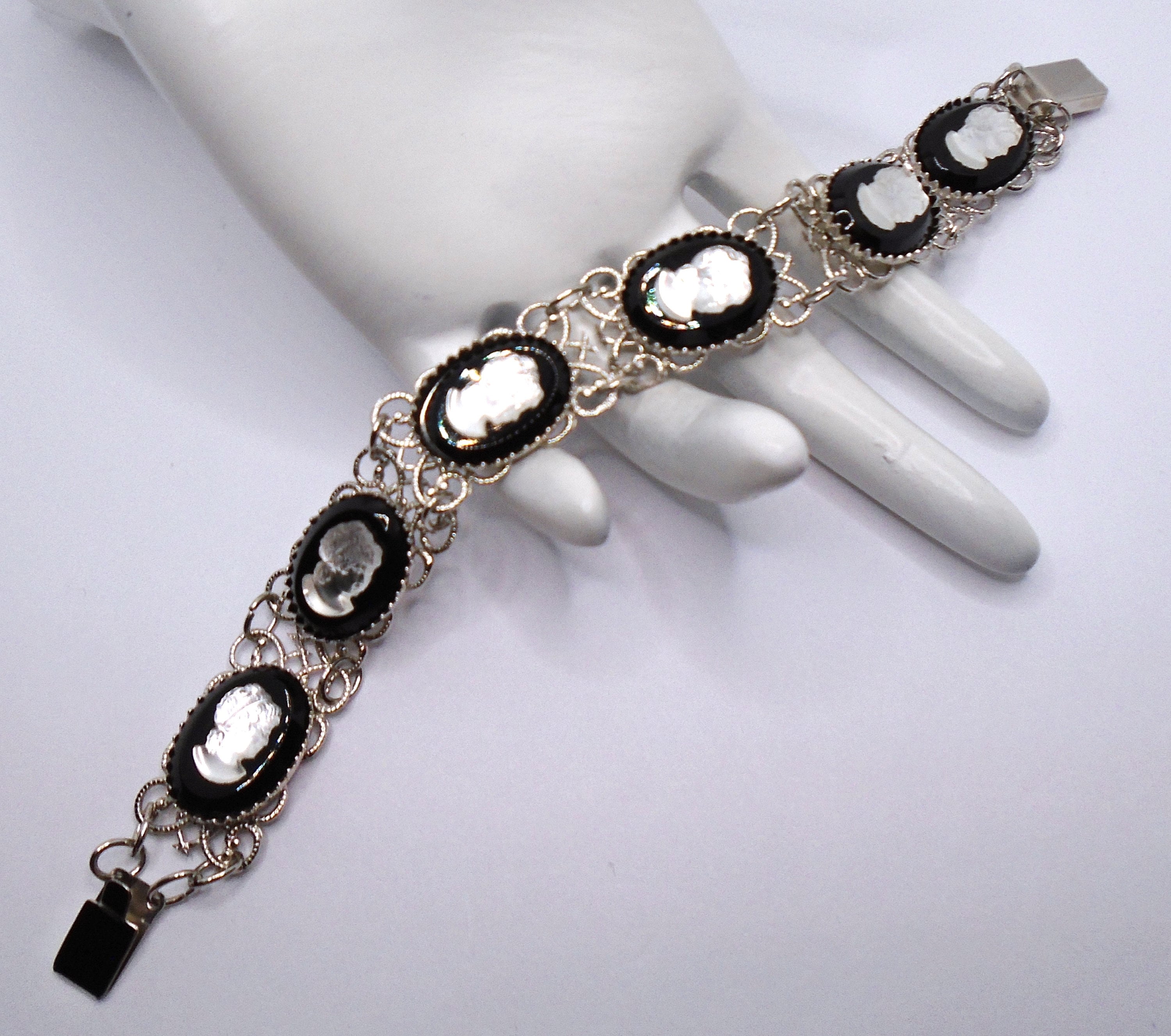 Gorgeous Collectible Zirconia Bracelet, Silver Tone. Set of