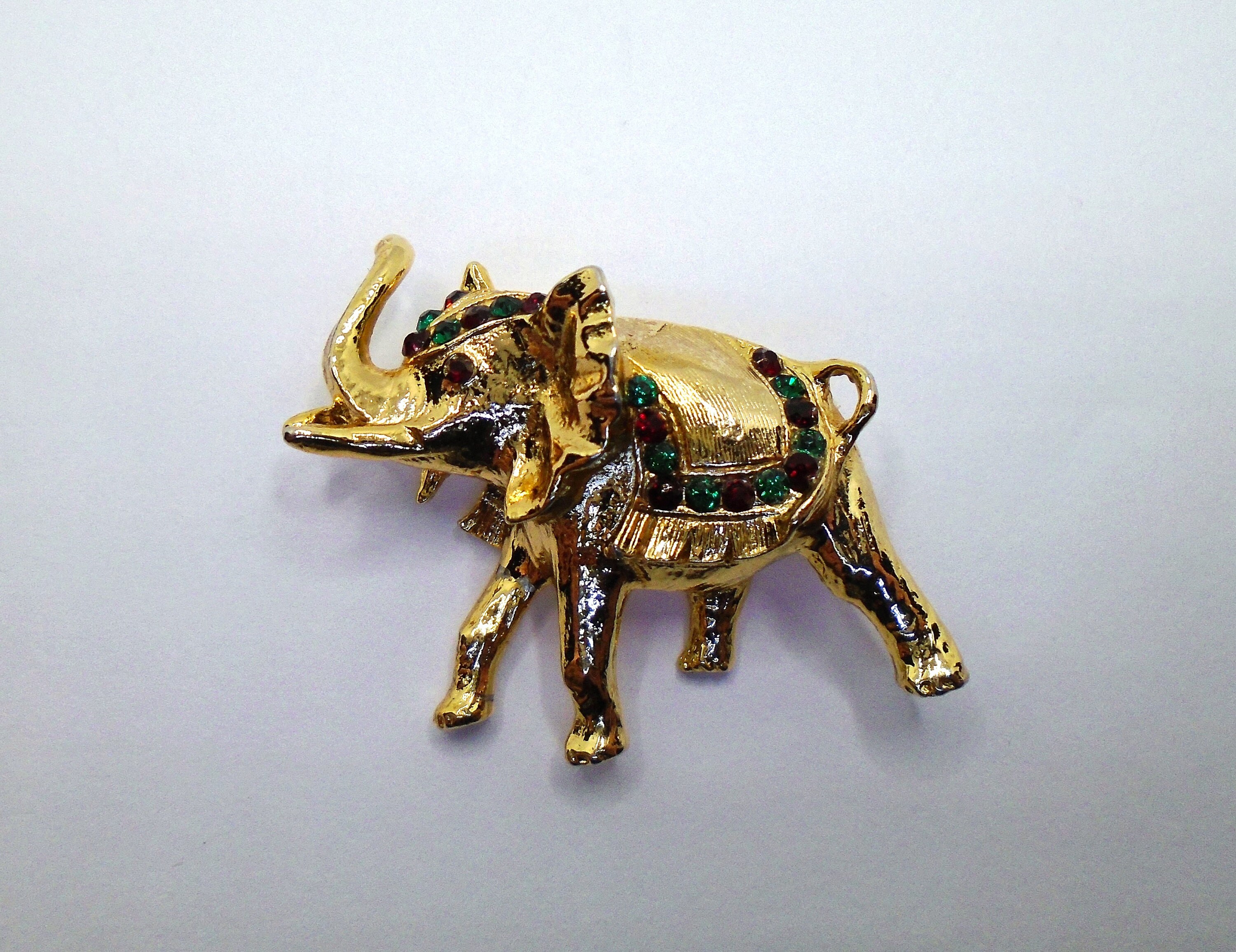 Vintage NAPIER Elephant Brooch \'92 Napier 1972 Gold Plated Elephant Brooch Featured in the  main image 4