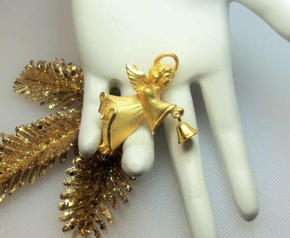 Gold on sale angel brooch