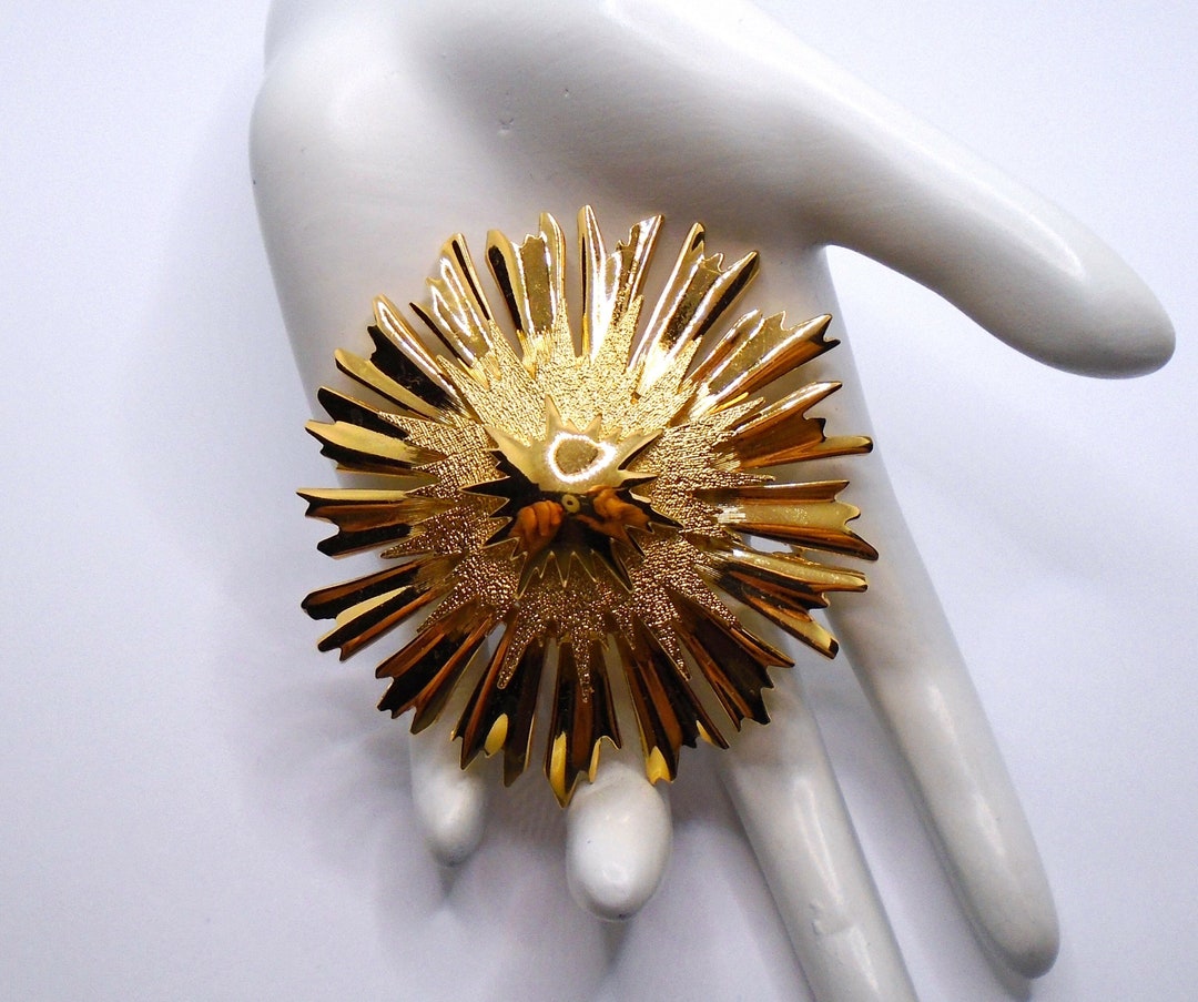 Broche Nœud Signée Monet - Bijou Vintage Occasion - Très Jolie