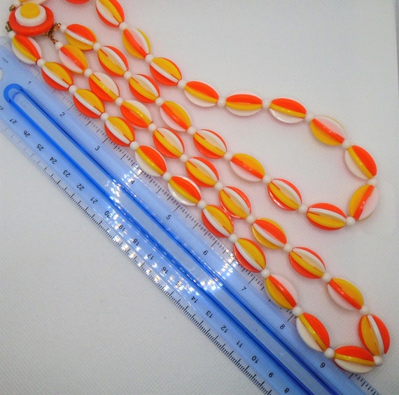 Sonata Double Strand Faceted Necklace Orange main image 1