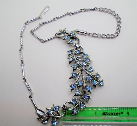 Vintage Polished Silver Tone Detailed Leaves with… - image 7