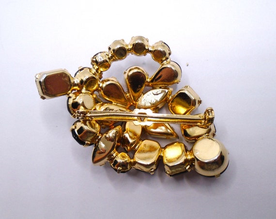 Vintage Gold Tone Prong Set Rootbeer Topaz Brown … - image 7