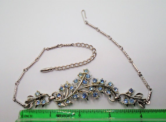 Vintage Polished Silver Tone Detailed Leaves with… - image 6