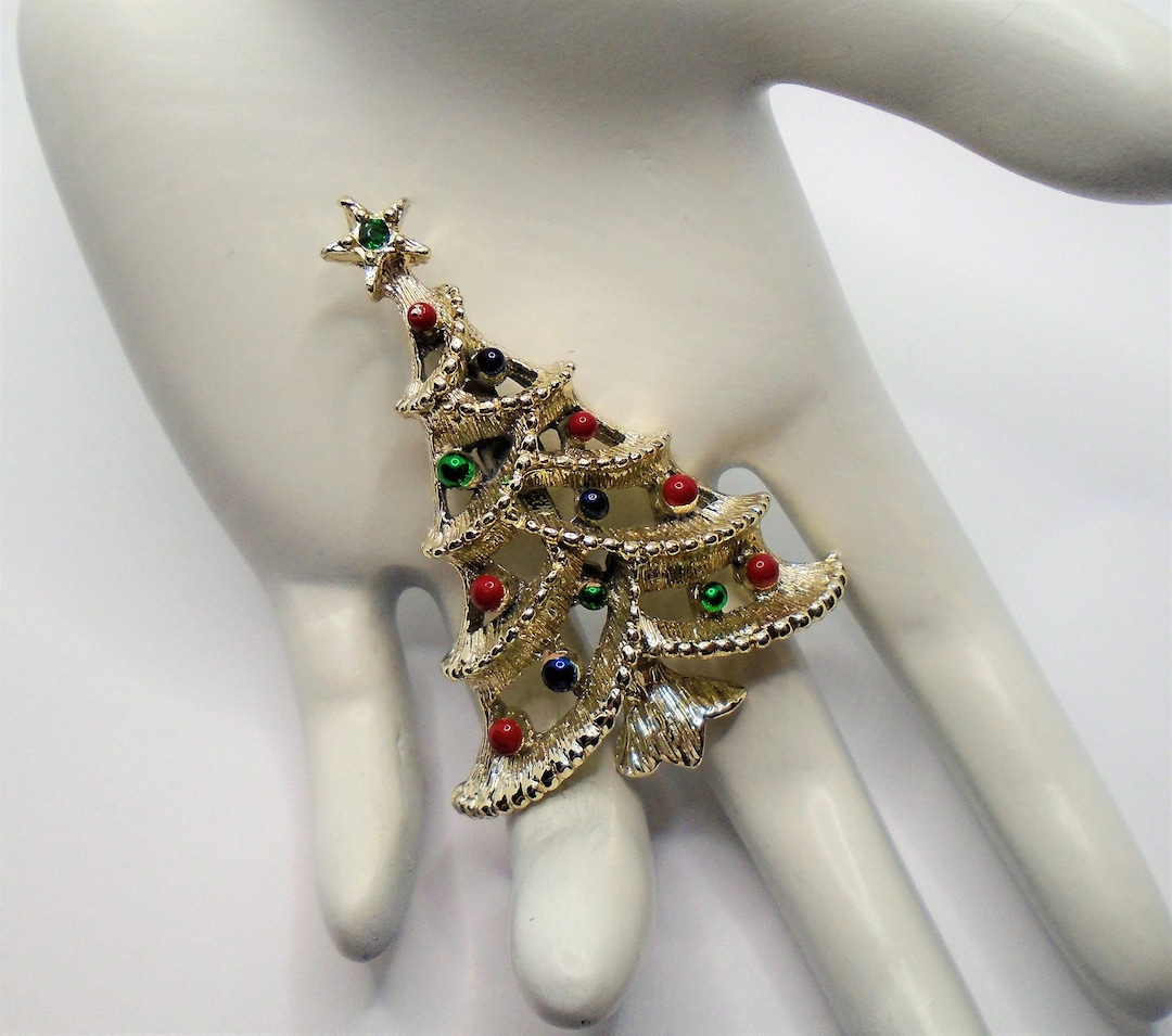 Broche De Sapin De Noël Festive - Alliage De Zinc Avec Décorations En