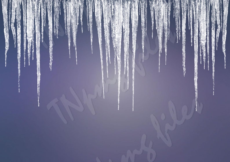PNG ICICLES Cut files Download pdf jpg svg Etsy