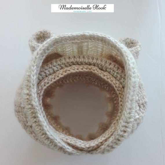 Snood A Capuche Bebe Ewok De 3 A 9 Mois Etsy